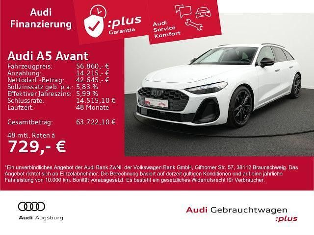 Gletscherweiß metallic Gebraucht 2024 Audi A5 Sport Kombi | 56.860 € (Etwas zu teuer) - Bild 1/4