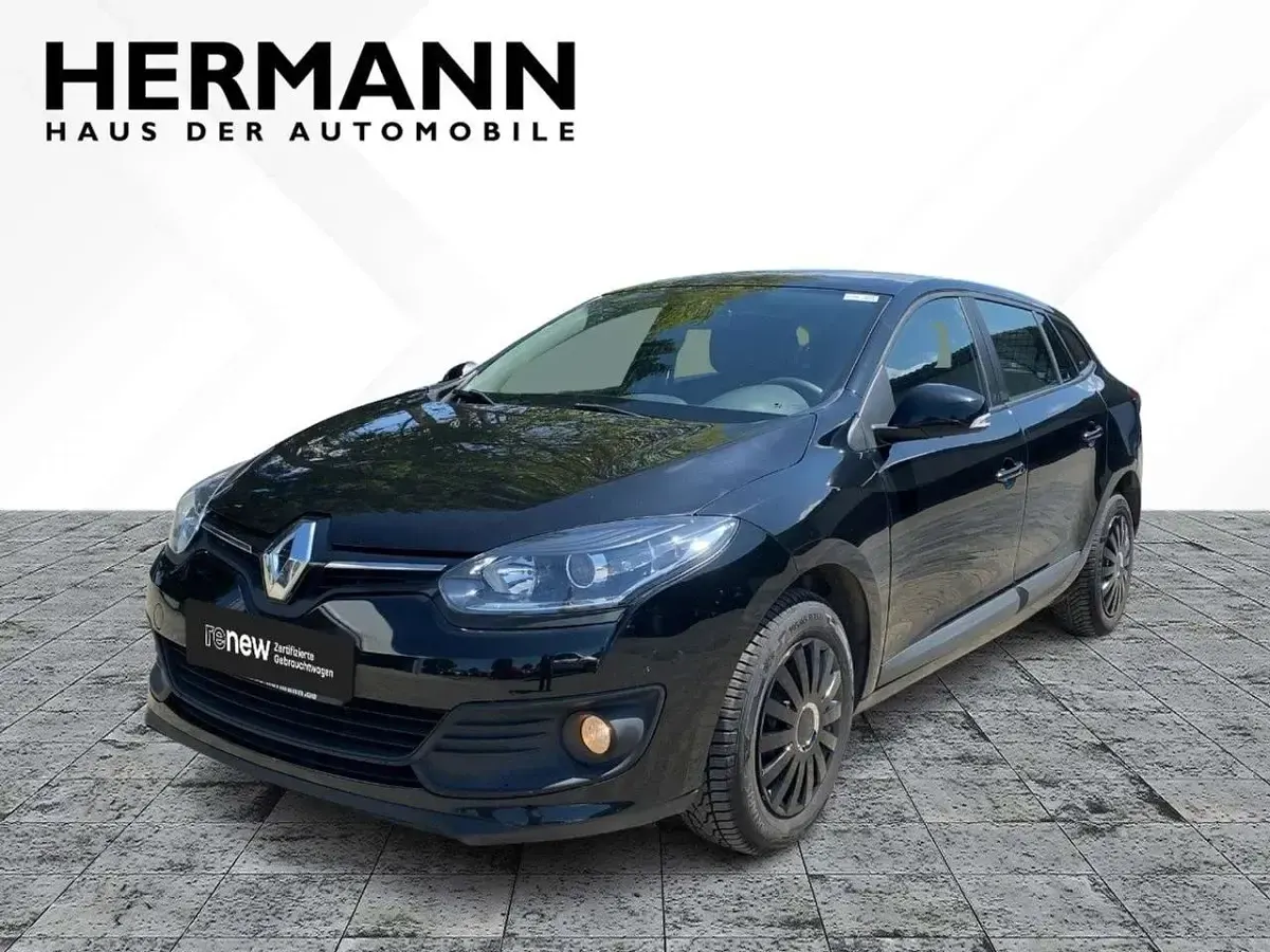 Gebraucht Renault Mégane GrandTour Authentique 110 PS (80 kW) 2015 Black pearlschwarz (schwarz) Kombi
