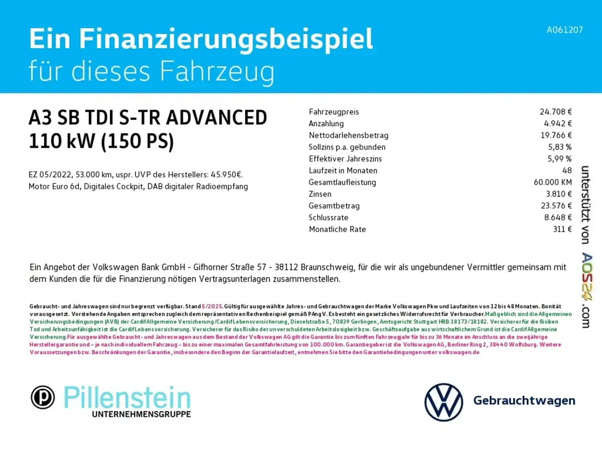 Gebraucht Audi A3 Advanced 150 PS (110 kW) 2022 Silber Limousine