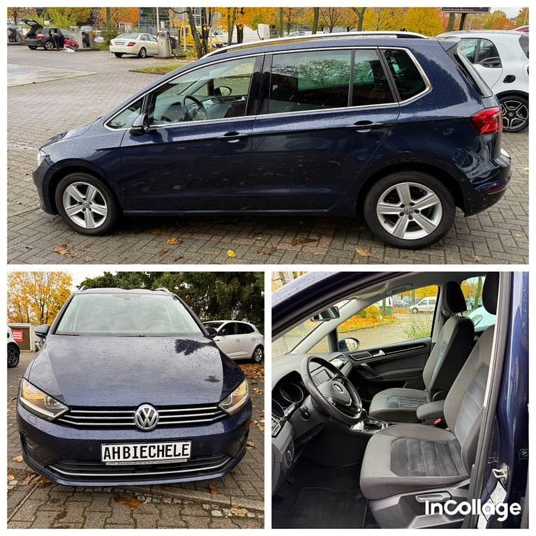 Blau Gebraucht 2016 VW Golf Sportsvan Highline Van / Kleinbus | 12.489 € (Guter Preis) - Bild 1/4
