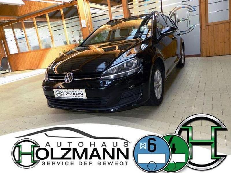 Schwarz (ebenholzschwarz) Gebraucht 2016 VW Golf VII Kombi | 10.990 € (Fairer Preis) - Bild 1/4