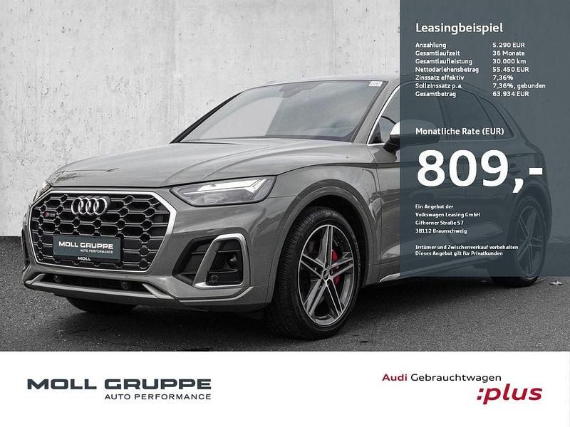 Quantumgrau Gebraucht 2021 Audi SQ5 Ambiente SUV | 55.450 € (Teuer) - Bild 1/4