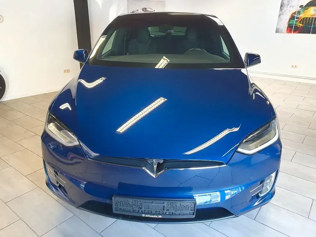 Brugt Tesla Model X 386 kW (525 HK) 2018 Blå SUV