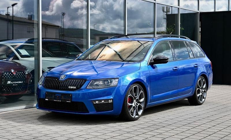 Raceblau Gebraucht 2014 Skoda Octavia RS Kombi | 14.700 € (Fairer Preis) - Bild 1/4