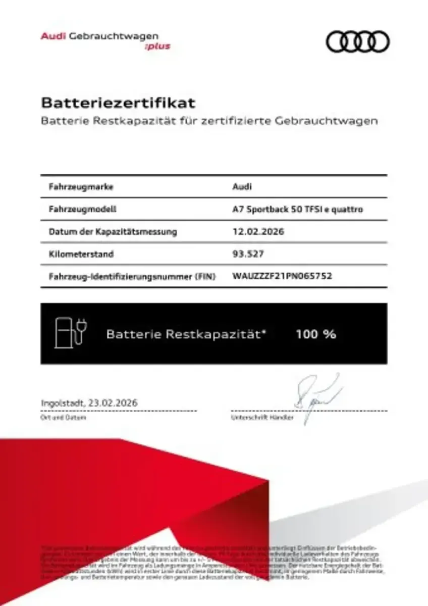 Gebraucht Audi A7 Sportback S-Line 299 PS (219 kW) 2023 Silber Kleinwagen