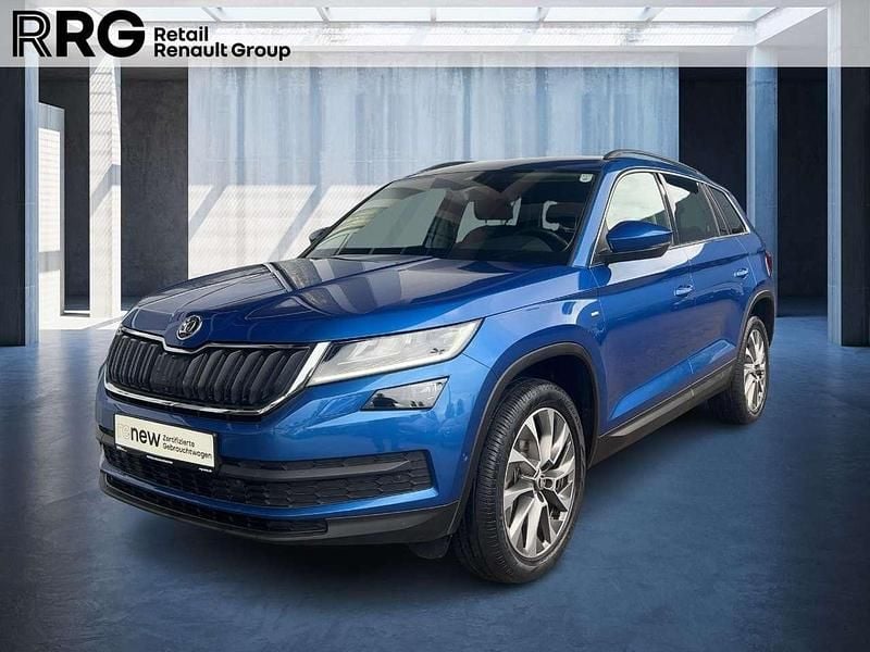 Raceblau metallic Gebraucht 2021 Skoda Kodiaq Clever SUV | 33.490 € (Fairer Preis) - Bild 1/3