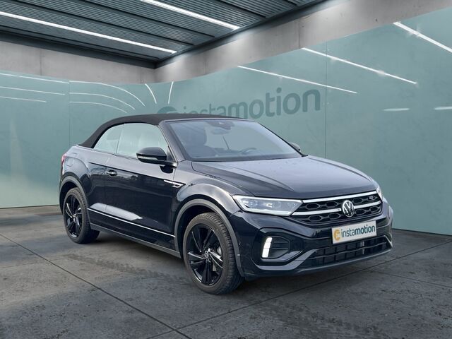 Schwarz Gebraucht 2024 VW T-Roc Cabriolet R-line Cabrio | 35.530 € (Fairer Preis) - Bild 1/2