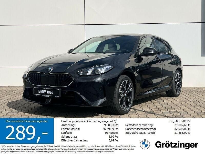 Neu BMW 118 Performance 150 PS (110 kW) 2025 Schwarz Kleinwagen