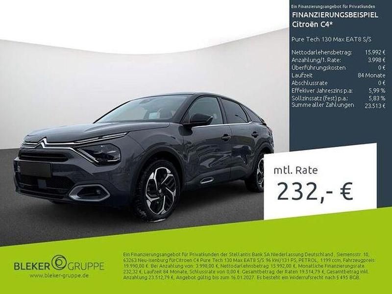 Platingrau Gebraucht 2023 Citroën C4 PureTech Limousine | 19.990 € (Fairer Preis) - Bild 1/3