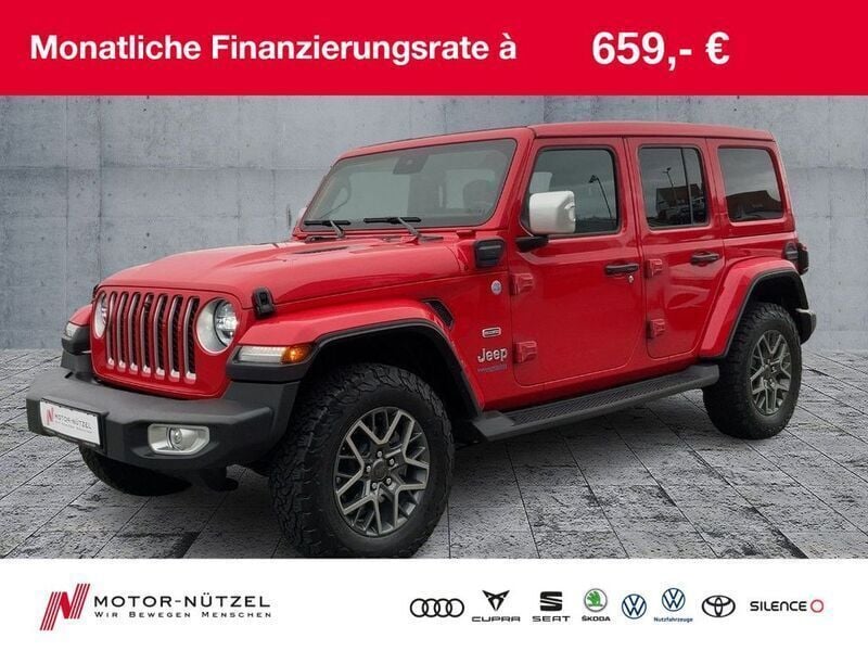 Firecracker red c/c Gebraucht 2022 Jeep Wrangler Sahara SUV | 49.990 € (Superpreis) - Bild 1/4