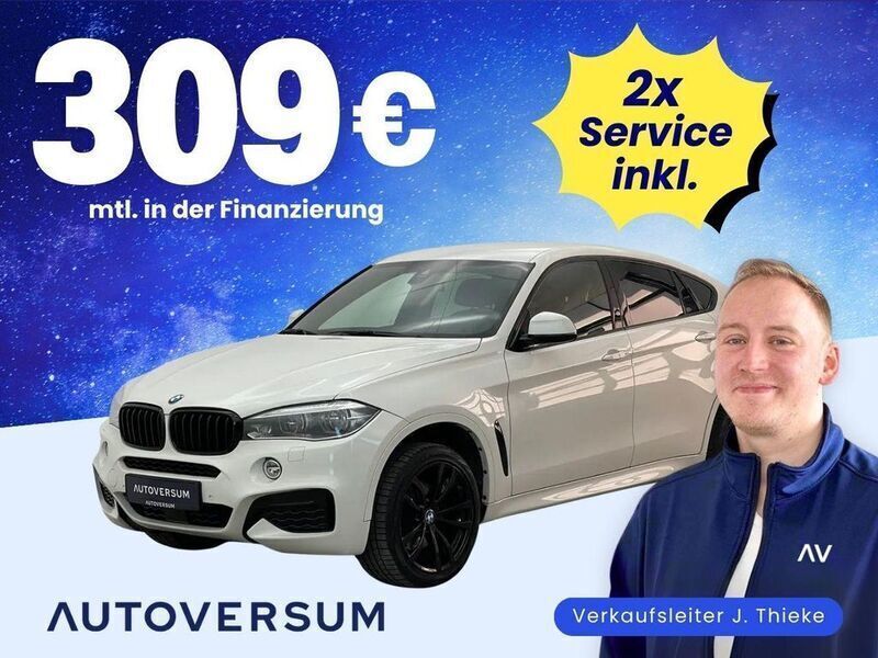Alpinweiss iii Gebraucht 2019 BMW X6 M Sport SUV | 39.685 € (Superpreis) - Bild 1/4