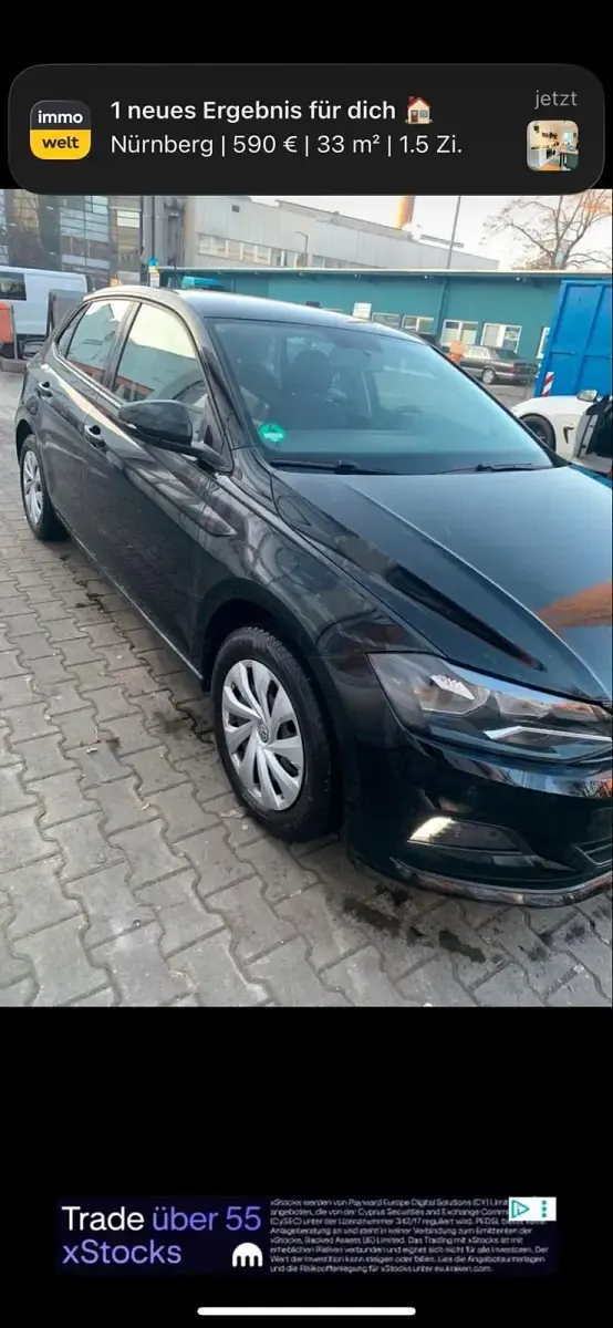 Gebraucht VW Polo 60 PS (44 kW) 2018 Schwarz Kleinwagen