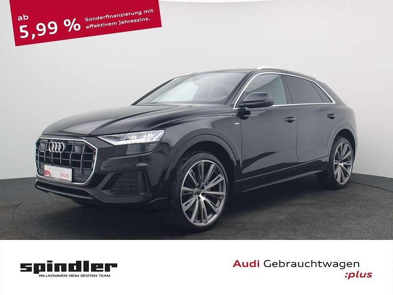 Mythosschwarz metallic Gebraucht 2022 Audi Q8 S-Line SUV | 71.280 € (Etwas zu teuer) - Bild 1/4