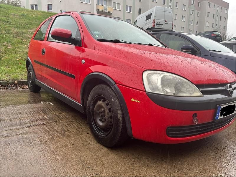 Rot Gebraucht 2002 Opel Corsa Kleinwagen | 650 € (Superpreis) - Bild 1/4