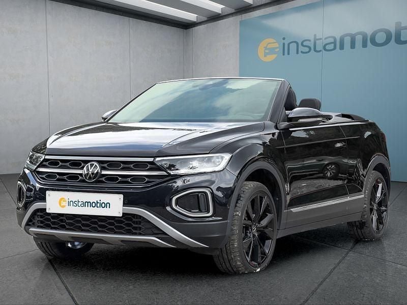 Schwarz Gebraucht 2024 VW T-Roc Cabriolet Cabrio | 28.799 € (Guter Preis) - Bild 1/4