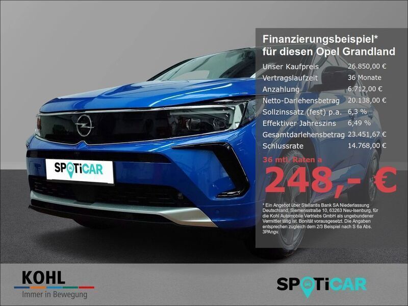 Blau Gebraucht 2023 Opel Grandland X Ultimate SUV | 26.850 € (Fairer Preis) - Bild 1/4
