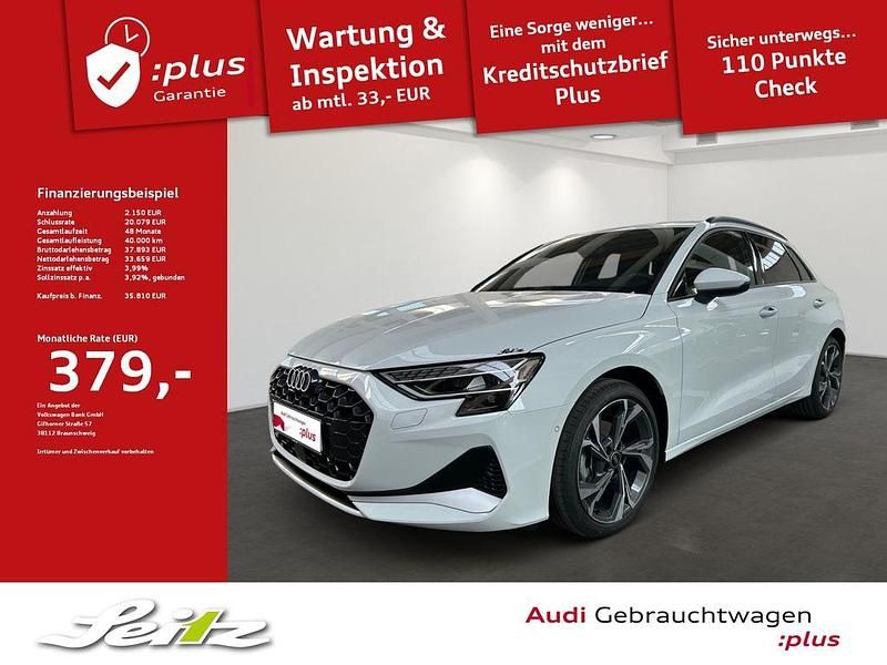Gebraucht Audi A3 Advanced Plus 150 PS (110 kW) 2025 Gletscherweiß metallic Limousine
