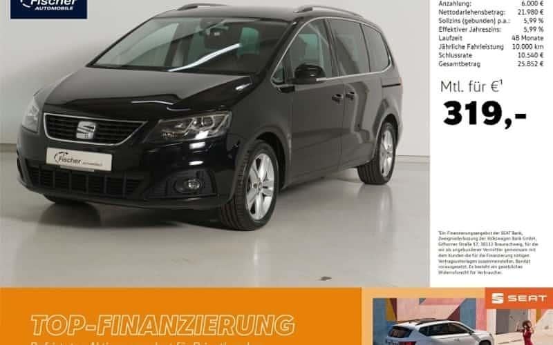Schwarz Gebraucht 2020 Seat Alhambra XCELLENCE Van / Kleinbus | 27.980 € (Guter Preis) - Bild 1/4