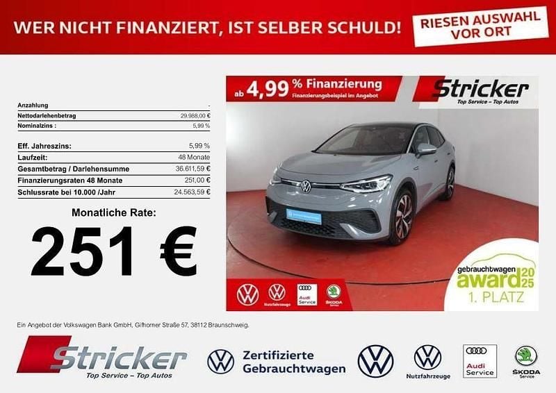 Mondsteingrau Gebraucht 2023 VW ID.5 Pro Performance SUV | 29.987 € (Superpreis) - Bild 1/4