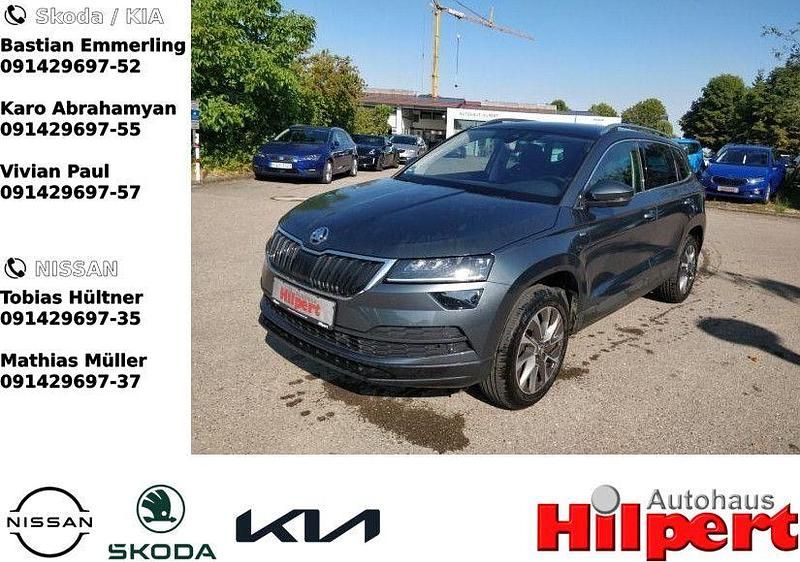 Quarzgrau metallic (metallic) Gebraucht 2021 Skoda Karoq Clever SUV | 22.940 € (Fairer Preis) - Bild 1/4