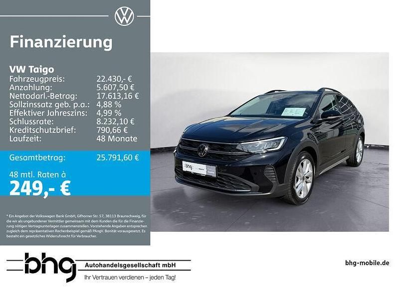 Schwarz Gebraucht 2025 VW Taigo Life SUV | 22.430 € (Fairer Preis) - Bild 1/4