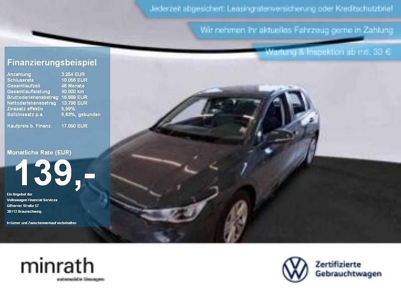 Grau Gebraucht 2022 VW Golf Life Limousine | 17.050 € (Guter Preis) - Bild 1/4