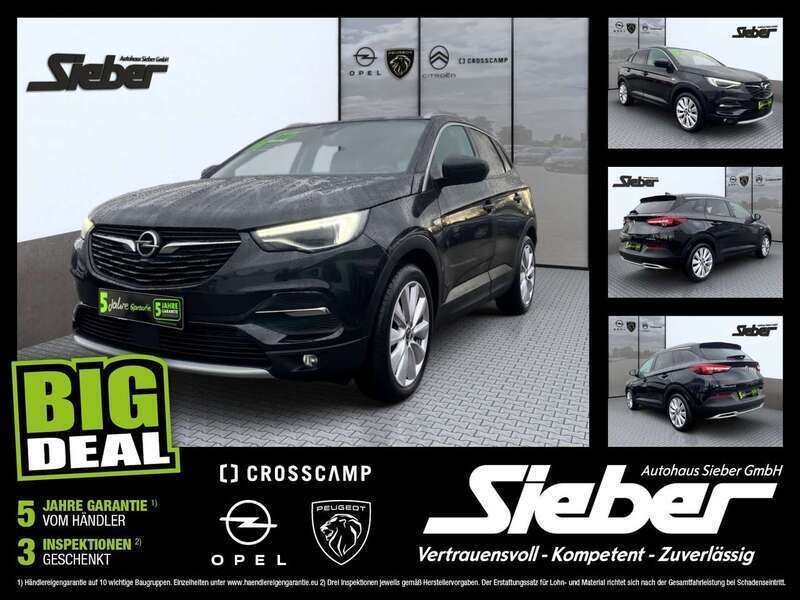 Diamant schwarz metallic Gebraucht 2020 Opel Grandland X Innovation SUV | 16.990 € - Bild 1/4