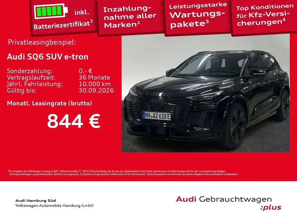 Gebraucht Audi SQ6 e-tron Sport 359 kW (489 PS) 2025 Mythosschwarz metallic SUV