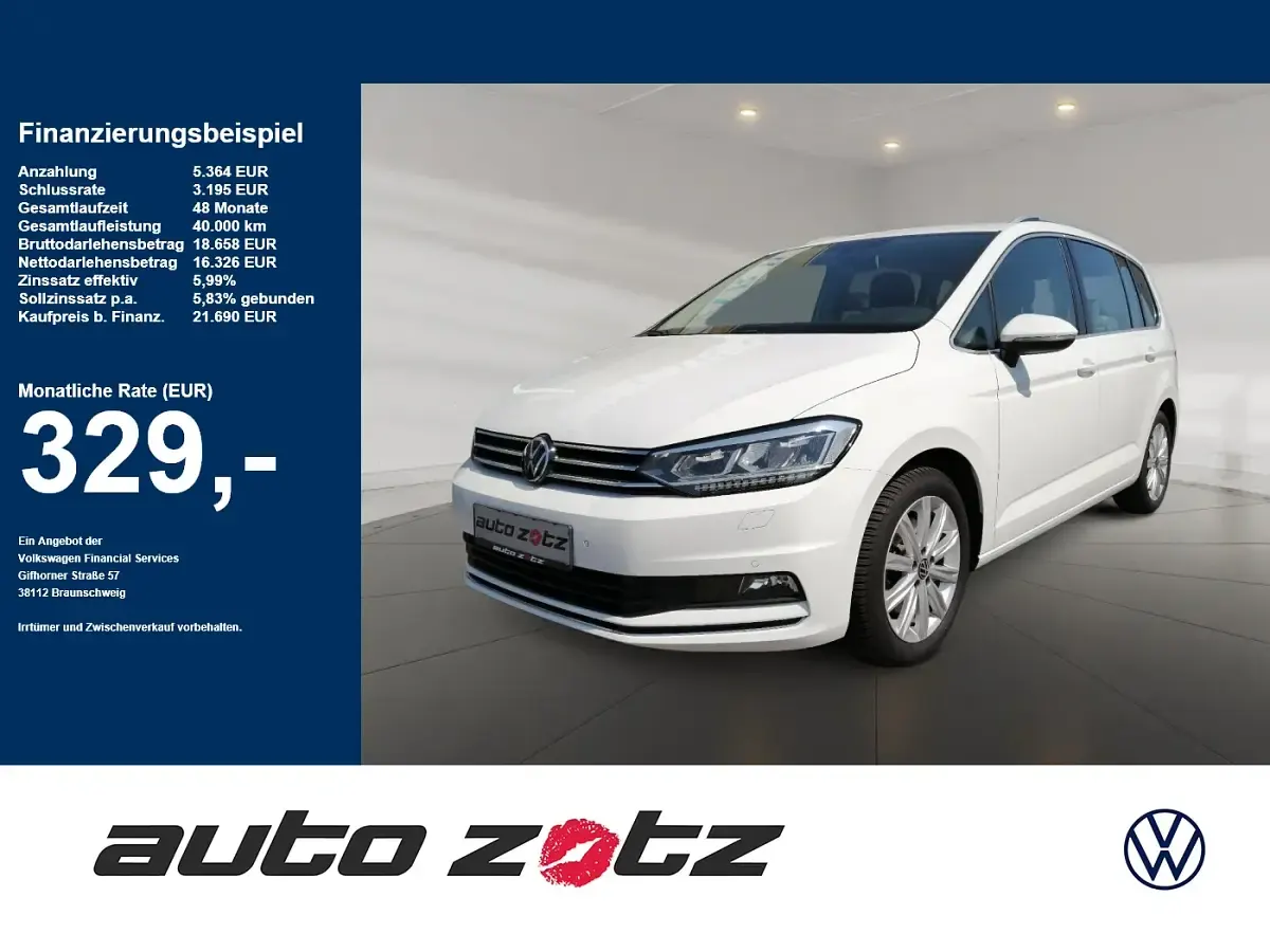 Gebraucht VW Touran Highline 150 PS (110 kW) 2021 Van / Kleinbus