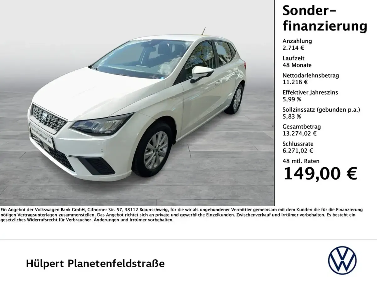 Gebraucht Seat Ibiza Beats 80 PS (58 kW) 2021 Weiß Kleinwagen