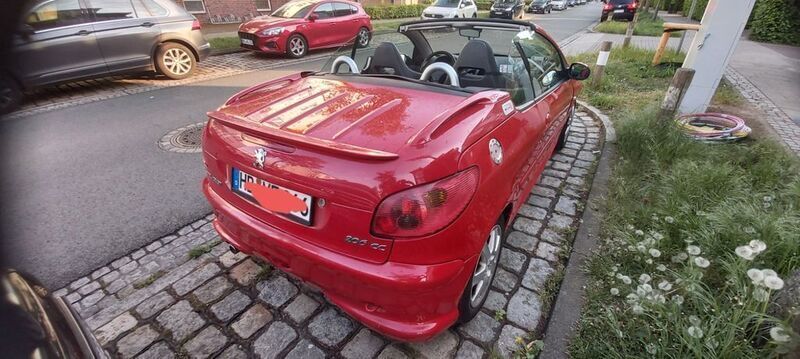 Rot Gebraucht 2006 Peugeot 206 CC RC Cabrio | 500 € (Superpreis) - Bild 1/4