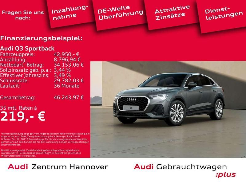 Z7 chronosgrau metallic Gebraucht 2024 Audi Q3 SUV | 42.950 € (Teuer) - Bild 1/4