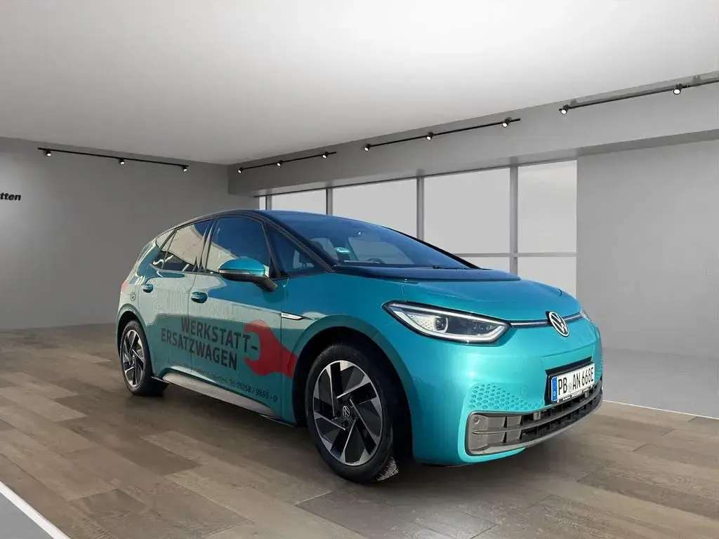 Gebraucht VW ID.3 Pro Performance 150 kW (204 PS) 2021 Makenatürkis metallic / dach sc (metallic) Kleinwagen