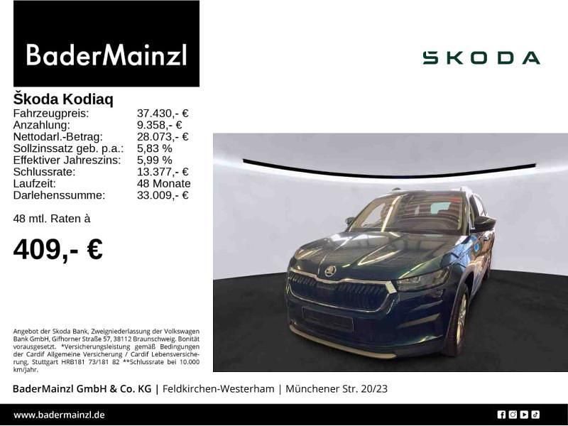 Blau Gebraucht 2021 Skoda Kodiaq Style SUV | 36.930 € (Fairer Preis) - Bild 1/3