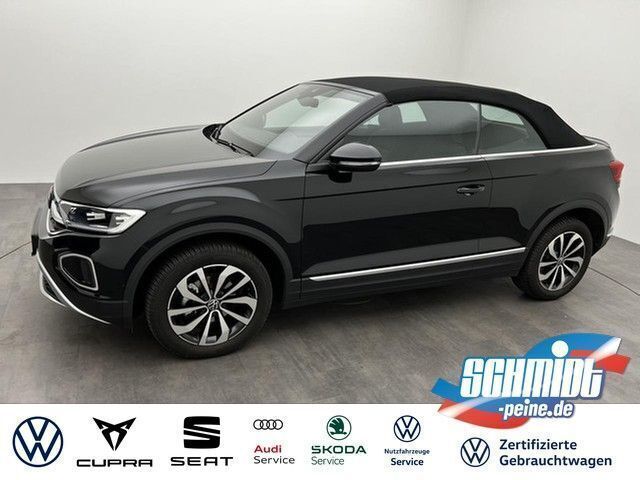 Black metallic Gebraucht 2022 VW T-Roc Cabriolet Style Cabrio | 27.200 € (Guter Preis) - Bild 1/4