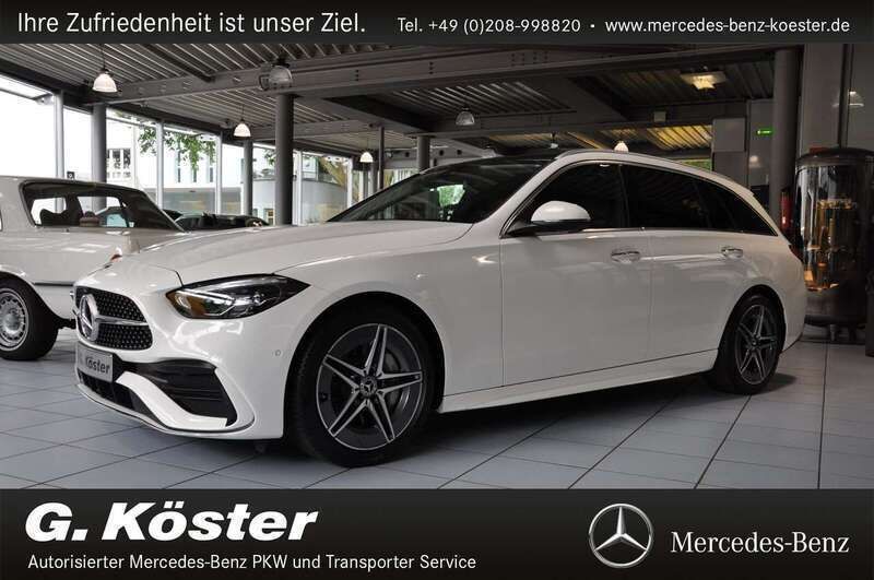 Polarweiss unilack Gebraucht 2024 Mercedes C200 AMG line Kombi | 43.500 € (Etwas zu teuer) - Bild 1/4