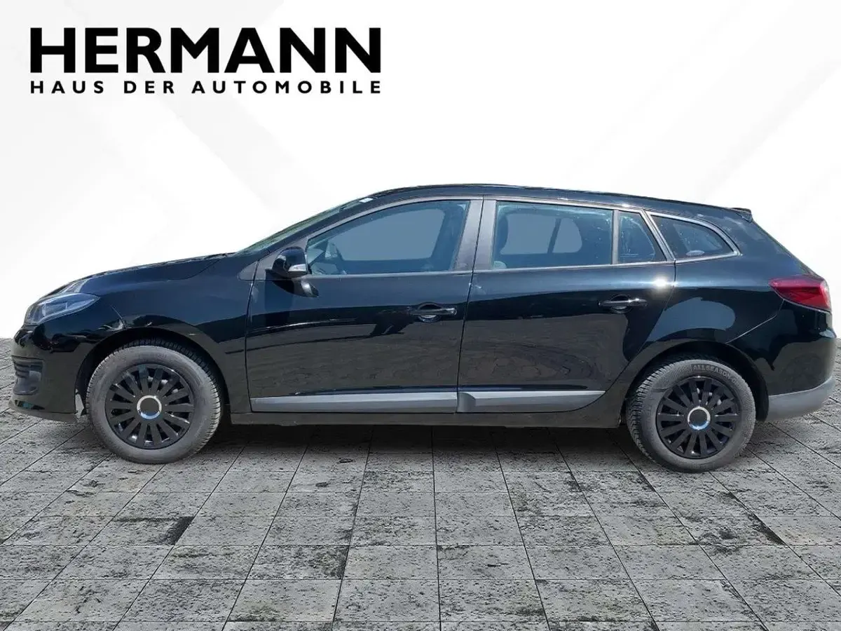 Gebraucht Renault Mégane GrandTour Authentique 110 PS (80 kW) 2015 Black pearlschwarz (schwarz) Kombi