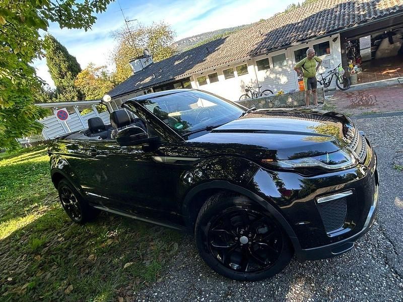 Schwarz Gebraucht 2018 Land Rover Range Rover evoque SE Cabrio | 37.500 € (Teuer) - Bild 1/4