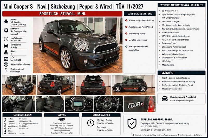 Occasion Mini Cooper S 184 ch (135 kW) 2012 Gris Citadine