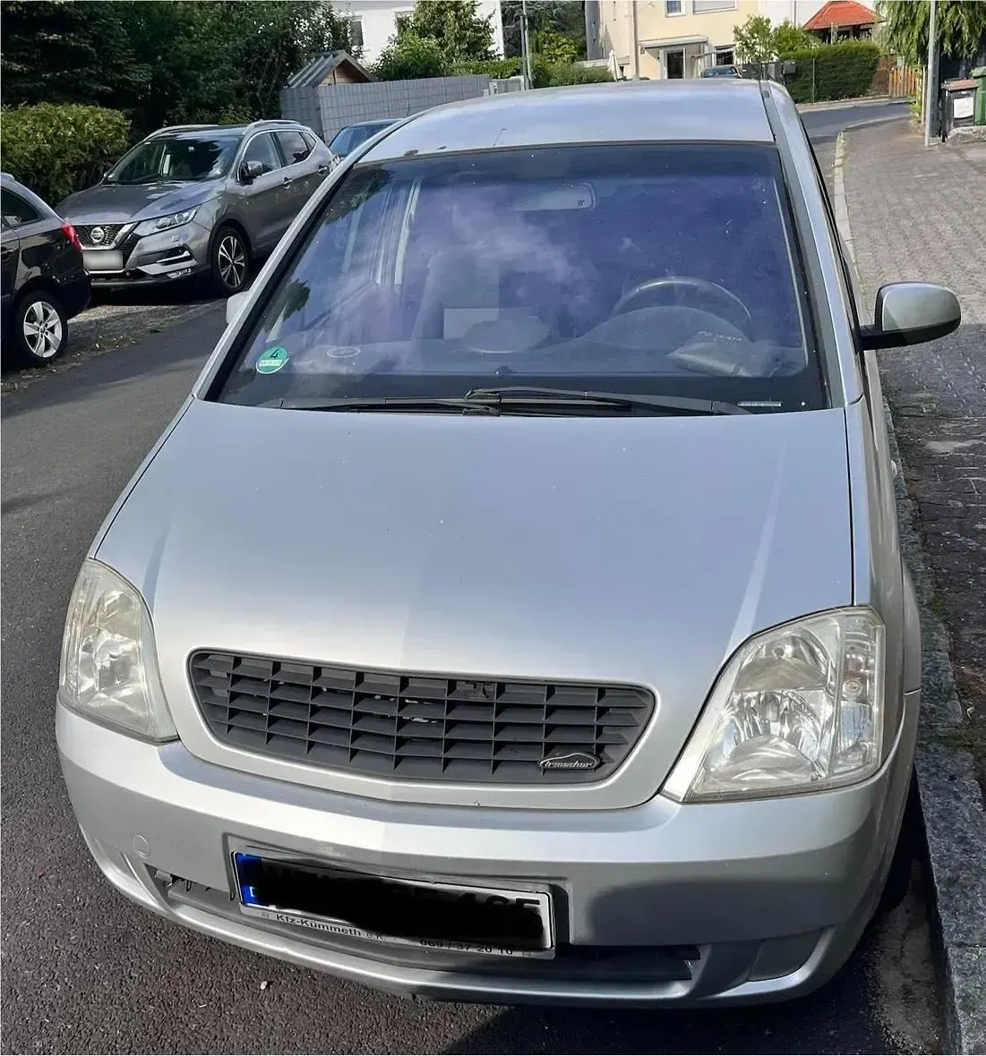 Gebraucht Opel Meriva 125 PS (91 kW) 2003 Silber Van / Kleinbus