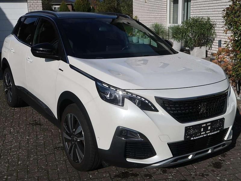 Blanc nacre Gebraucht 2018 Peugeot 3008 GT-line SUV | 15.490 € (Fairer Preis) - Bild 1/4