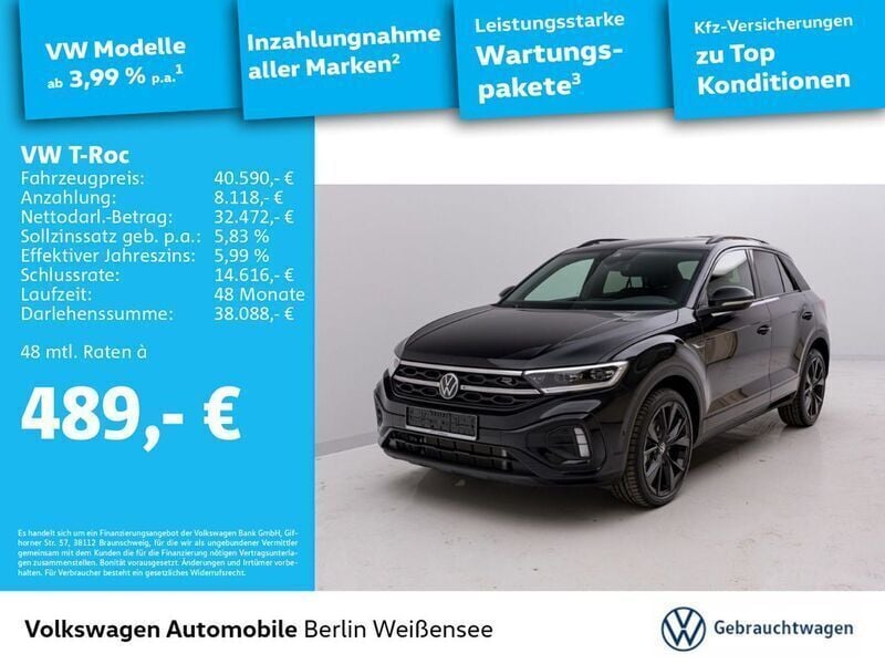 Deep black perleffekt Gebraucht 2025 VW T-Roc R-line SUV | 40.590 € (Fairer Preis) - Bild 1/4