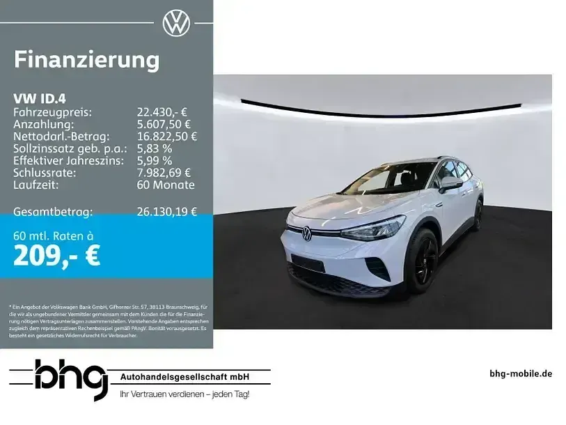 Brugt VW ID.4 Pure 108 kW (148 HK) 2022 SUV