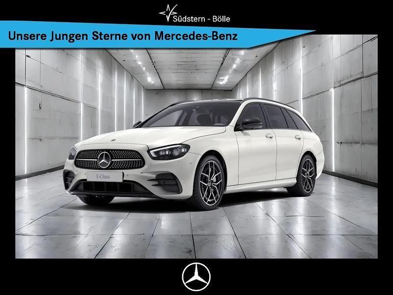 Designo diamantweiß bright Gebraucht 2020 Mercedes E300 AMG Kombi | 36.870 € (Fairer Preis) - Bild 1/4