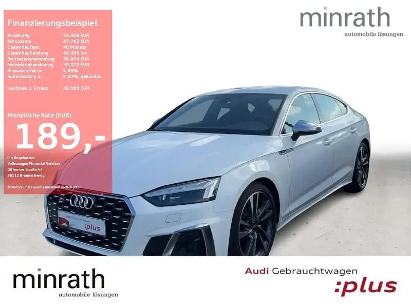 Ibisweiß Gebraucht 2022 Audi S5 Sportback Ambiente Kleinwagen | 40.979 € (Superpreis) - Bild 1/4