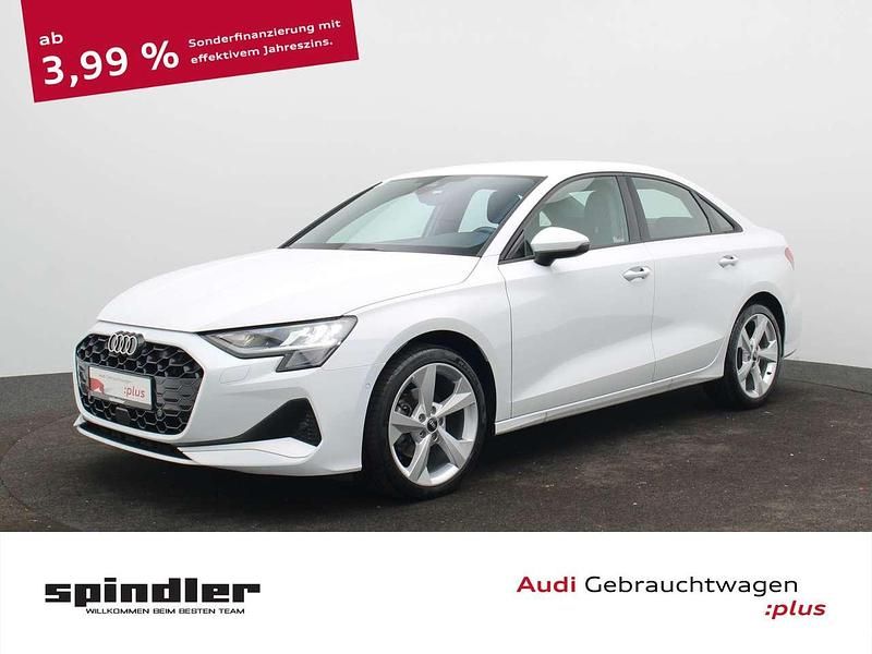 Gletscherweiß metallic Gebraucht 2024 Audi A3 Advanced Plus Limousine | 30.880 € (Superpreis) - Bild 1/4