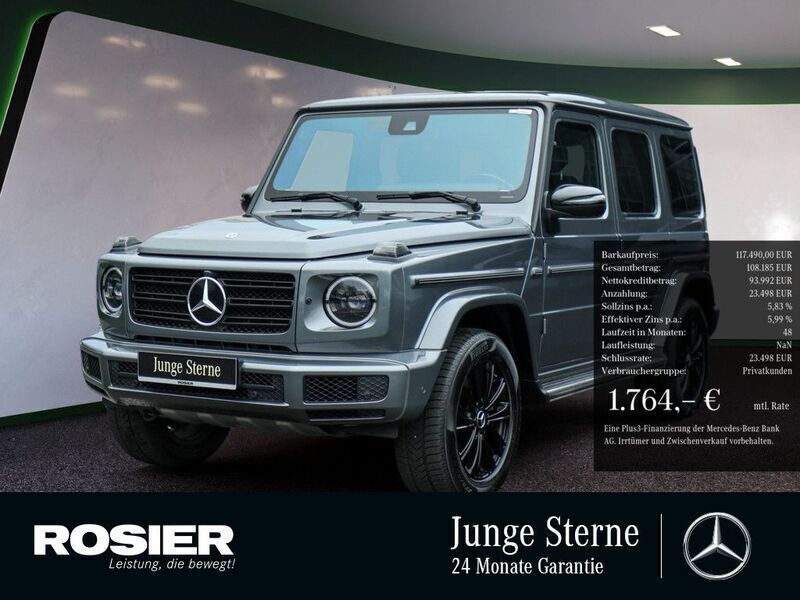 Grau / selenitgrau (metallic) Gebraucht 2022 Mercedes G400 Night SUV | 119.490 € (Fairer Preis) - Bild 1/4