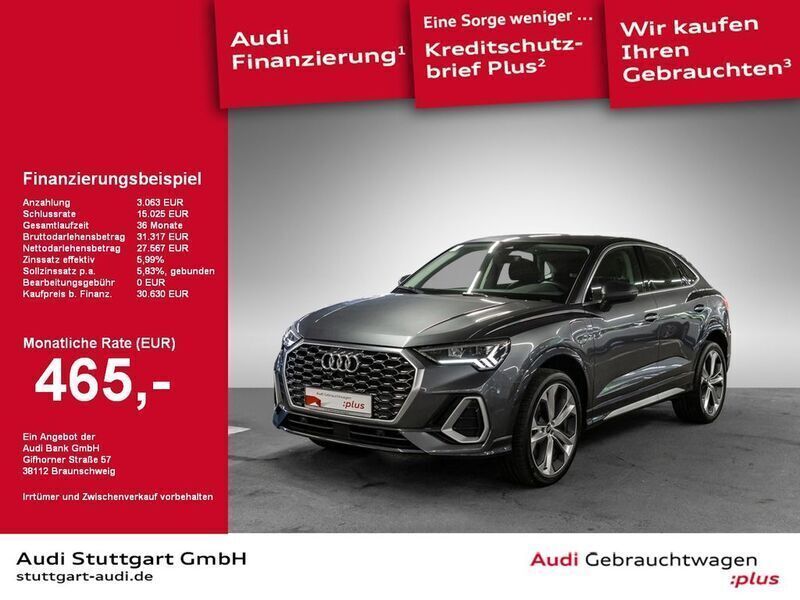 Grau Gebraucht 2022 Audi Q3 Sportback S-Line SUV | 31.840 € (Etwas zu teuer) - Bild 1/2