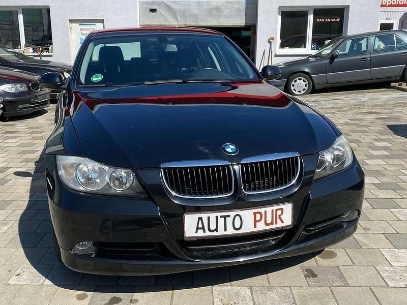 Schwarz Gebraucht 2007 BMW 318 Advantage Limousine | 1.299 € - Bild 1/4