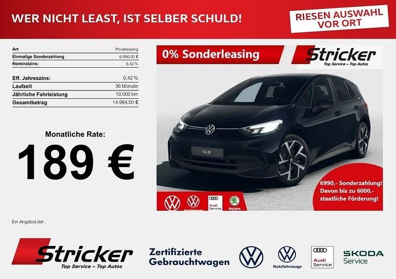 Neu VW ID.3 Pro 150 kW (204 PS) 2026 Grenadillschwarz metallic Kleinwagen